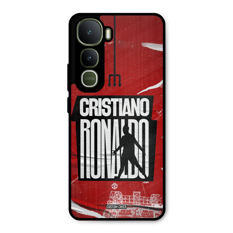 Ronaldo Red Paper Art Vivo Y400 Mobile Back Cover - Sports PrintShield Case