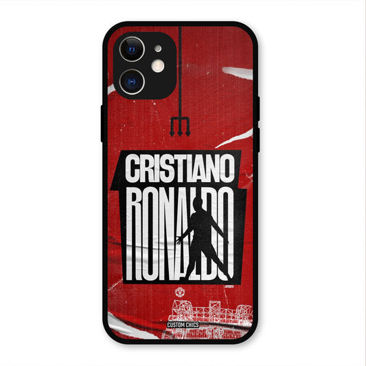 Ronaldo Red Paper Art  iPhone 12 Mobile Back Cover - Sports PrintShield Case