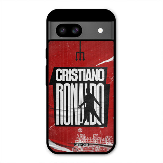 Ronaldo Red Paper Art Google Pixel 8a Mobile Back Cover - Sports PrintShield Case