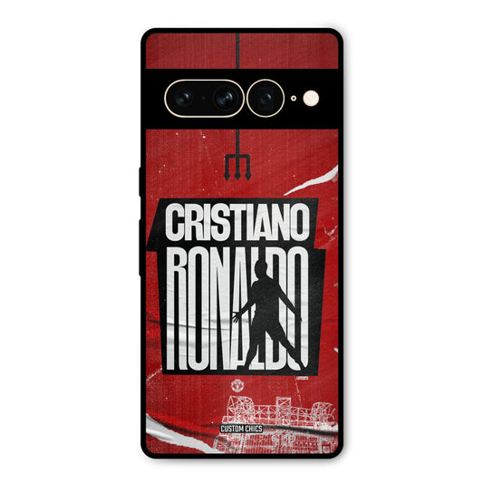Ronaldo Red Paper Art Google Pixel 7 Pro Mobile Back Cover - Sports PrintShield Case