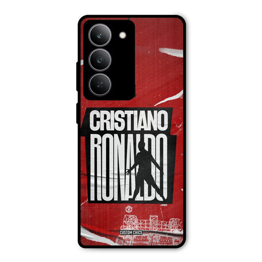 Ronaldo Red Paper Art Realme 14x Mobile Back Cover - Sports PrintShield Case