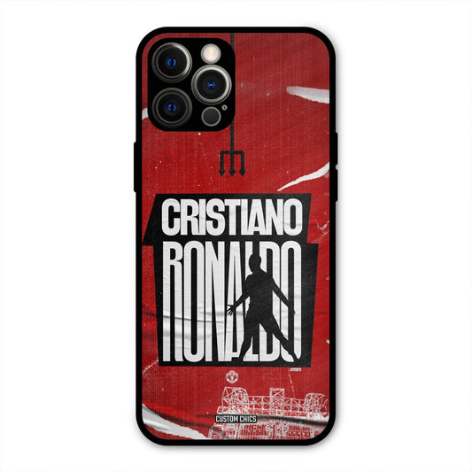 Ronaldo Red Paper Art  iPhone 12 Pro Max Mobile Back Cover - Sports PrintShield Case