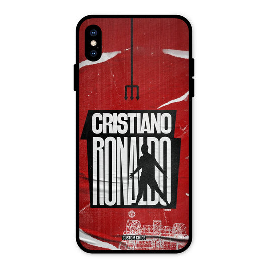 Ronaldo Red Paper Art iPhone XS Max Mobile Back Cover - Sports PrintShield Case