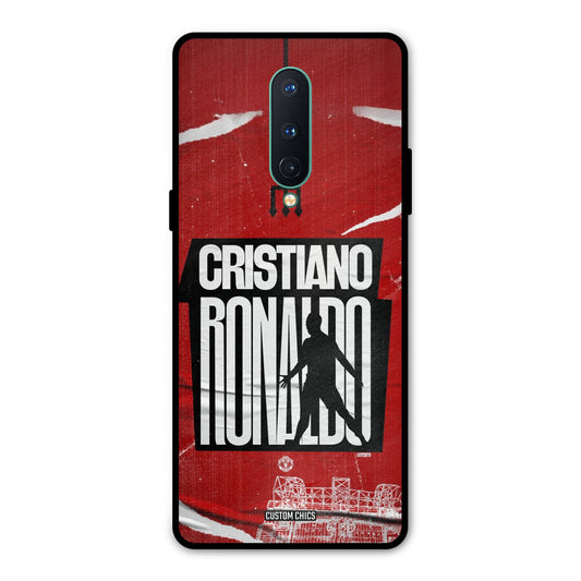 Ronaldo Red Paper Art Oneplus 8 Mobile Back Cover - Sports PrintShield Case