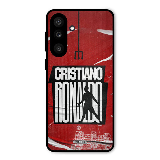 Ronaldo Red Paper Art Samsung Galaxy M56 Mobile Back Cover - Sports PrintShield Case