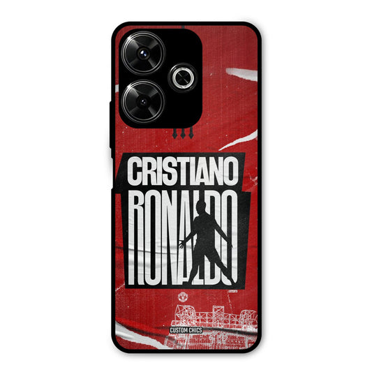 Ronaldo Red Paper Art Redmi 13 5G Mobile Back Cover - Sports PrintShield Case