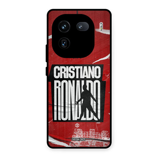 Ronaldo Red Paper Art iQOO 12 Mobile Back Cover - Sports PrintShield Case