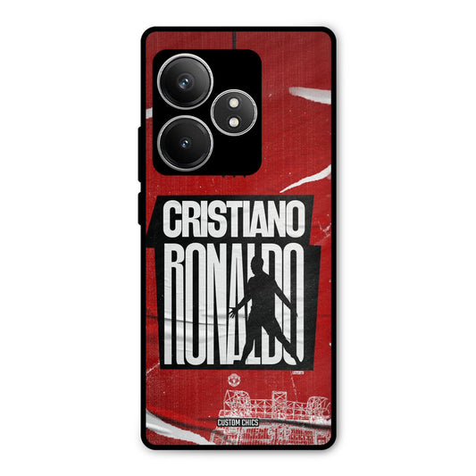 Ronaldo Red Paper Art Realme GT 6T Mobile Back Cover - Sports PrintShield Case