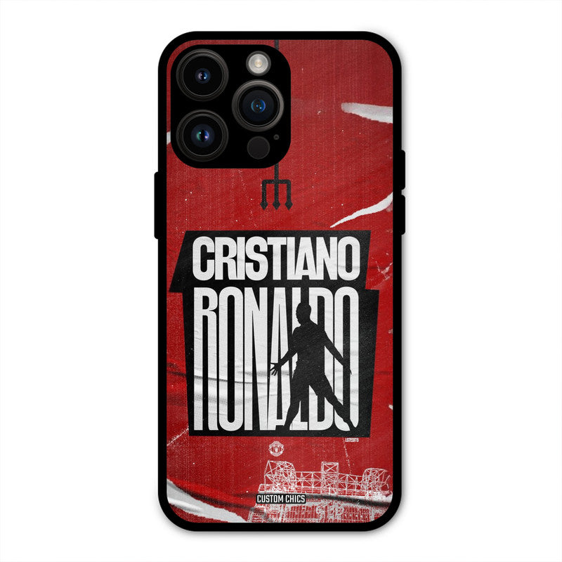 Ronaldo Red Paper Art  iPhone 14 Pro Max Mobile Back Cover - Sports PrintShield Case