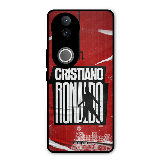 Ronaldo Red Paper Art Vivo V50 Mobile Back Cover - Sports PrintShield Case
