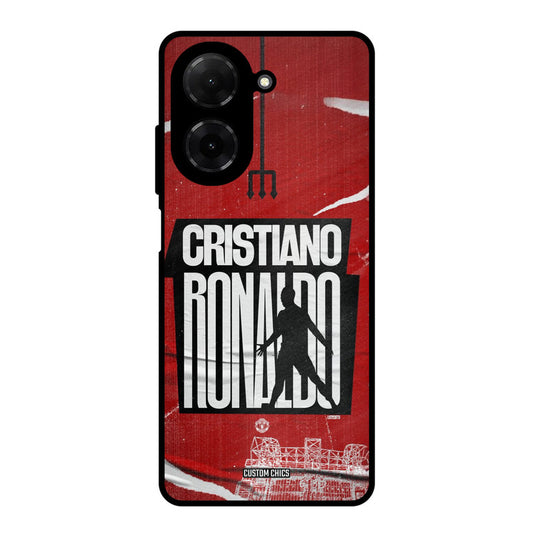 Ronaldo Red Paper Art Poco C71 Mobile Back Cover - Sports PrintShield Case