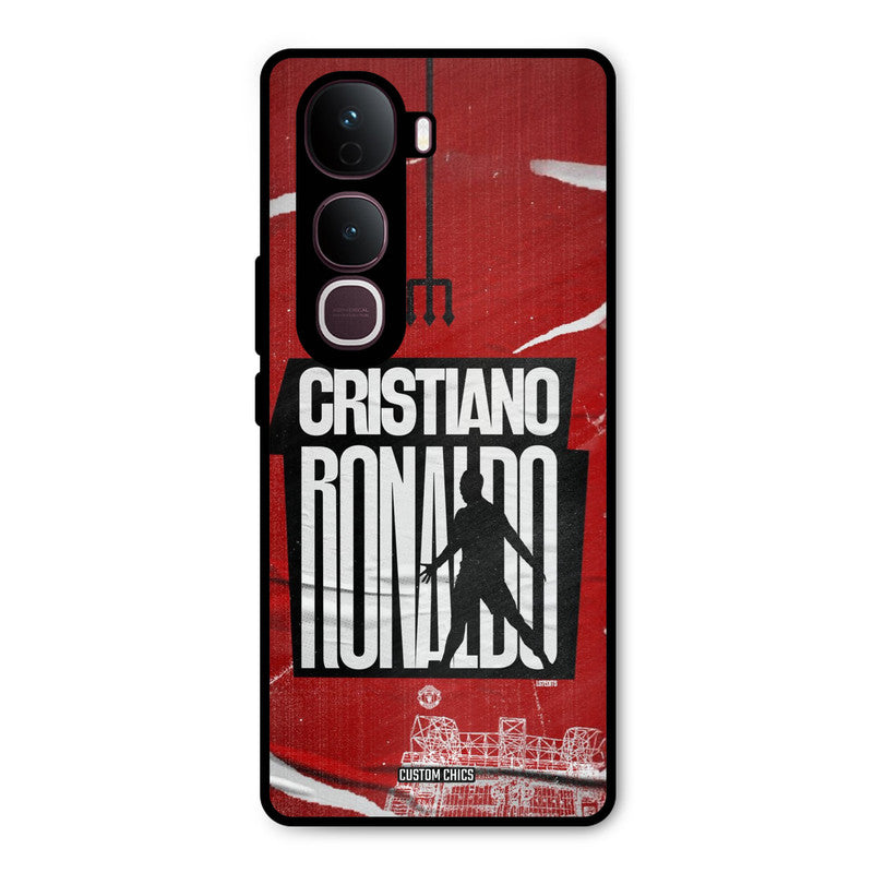 Ronaldo Red Paper Art Vivo Y400 Pro Mobile Back Cover - Sports PrintShield Case