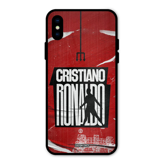 Ronaldo Red Paper Art iPhone X Mobile Back Cover - Sports PrintShield Case