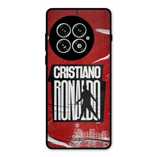 Ronaldo Red Paper Art Oneplus 13 Mobile Back Cover - Sports PrintShield Case