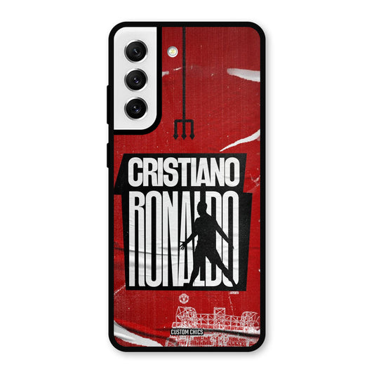 Ronaldo Red Paper Art Samsung Galaxy S21 FE 5G Mobile Back Cover - Sports PrintShield Case