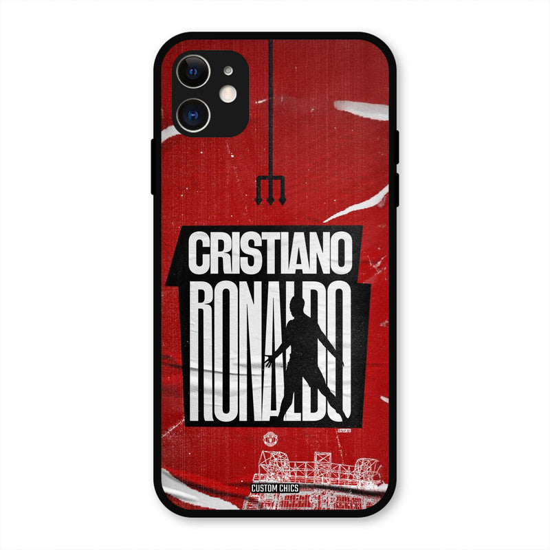 Ronaldo Red Paper Art  iPhone 11 Mobile Back Cover - Sports PrintShield Case