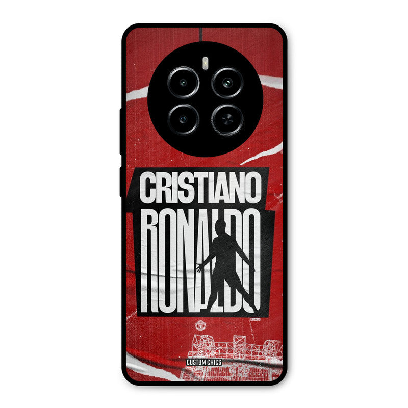 Ronaldo Red Paper Art Realme P1 5G Mobile Back Cover - Sports PrintShield Case