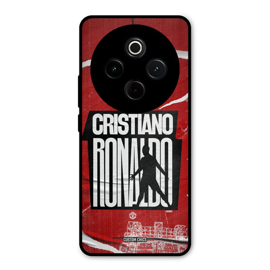 Ronaldo Red Paper Art iQoo Z10 Mobile Back Cover - Sports PrintShield Case