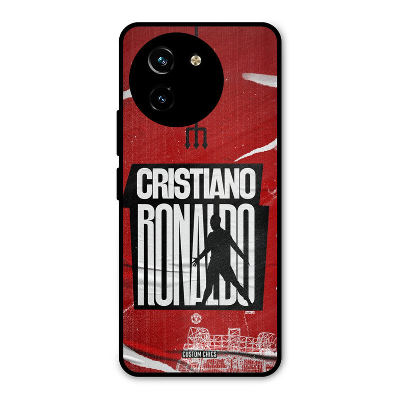 Ronaldo Red Paper Art Vivo Y200i Mobile Back Cover - Sports PrintShield Case