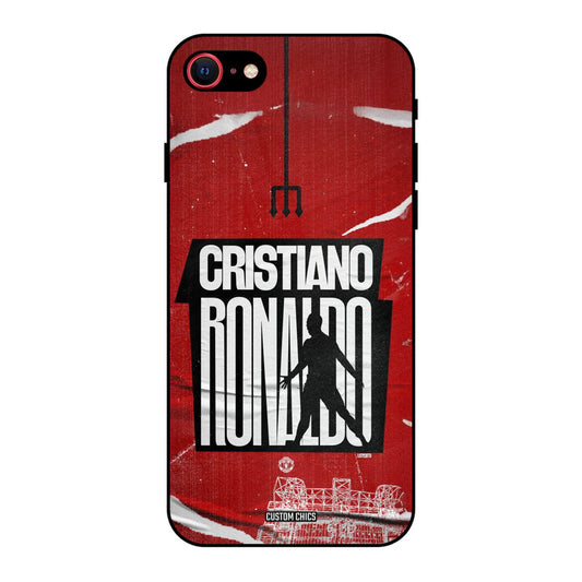 Ronaldo Red Paper Art iPhone SE 2020 Mobile Back Cover - Sports PrintShield Case