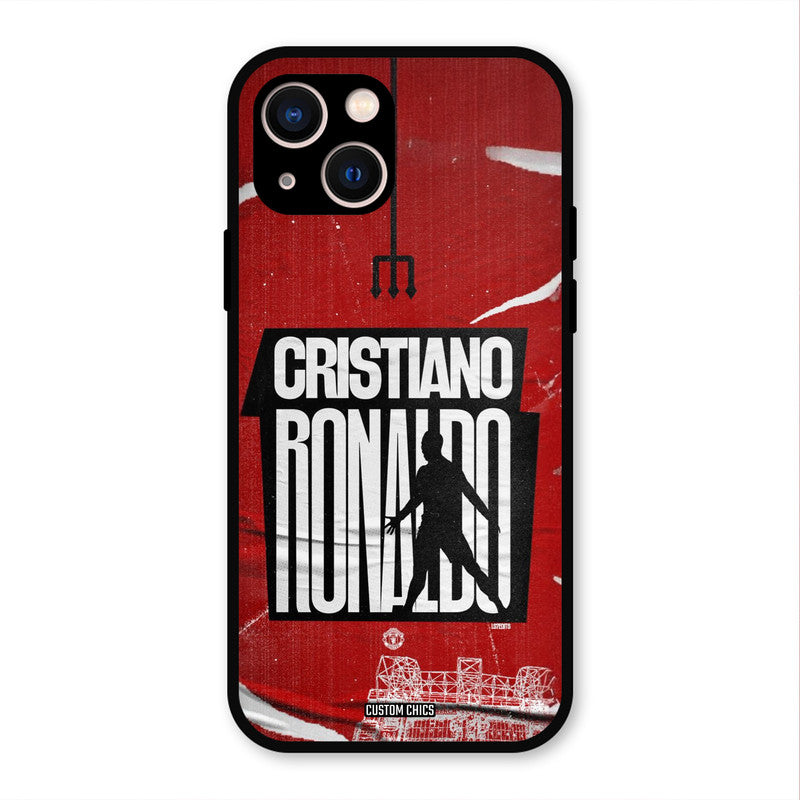 Ronaldo Red Paper Art  iPhone 13 Mobile Back Cover - Sports PrintShield Case