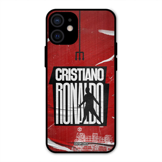 Ronaldo Red Paper Art iPhone 12 Mini Mobile Back Cover - Sports PrintShield Case