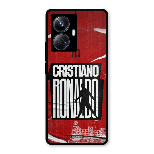 Ronaldo Red Paper Art Realme 10 Pro Plus Mobile Back Cover - Sports PrintShield Case
