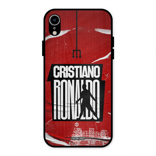 Ronaldo Red Paper Art iPhone XR Mobile Back Cover - Sports PrintShield Case