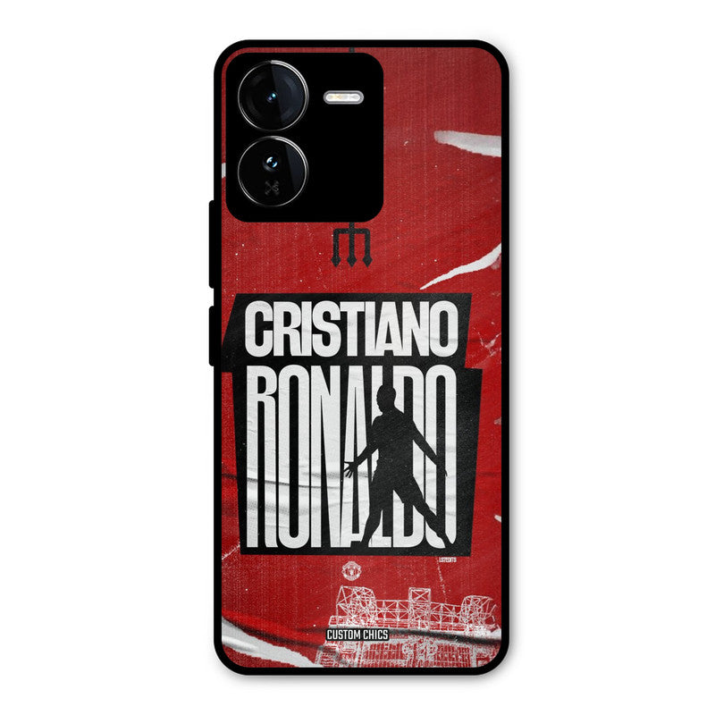 Ronaldo Red Paper Art iQOO Z9 Mobile Back Cover - Sports PrintShield Case