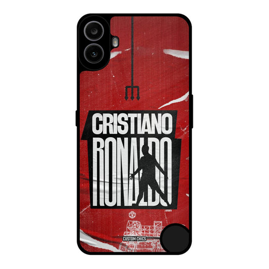 Ronaldo Red Paper Art Nothing CMF Phone 1 Mobile Back Cover - Sports PrintShield Case