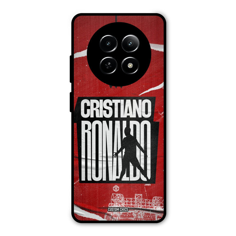 Ronaldo Red Paper Art Realme Narzo N65 Mobile Back Cover - Sports PrintShield Case