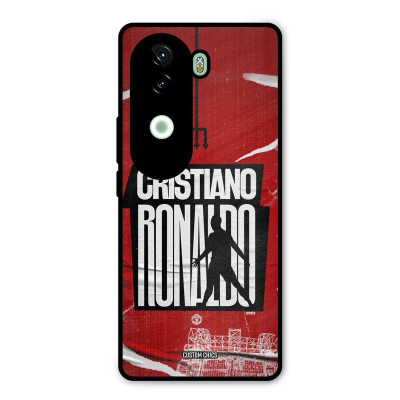 Ronaldo Red Paper Art iQOO Z9s Mobile Back Cover - Sports PrintShield Case