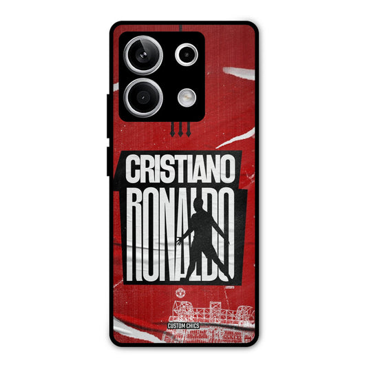 Ronaldo Red Paper Art Redmi Note 13 5G Mobile Back Cover - Sports PrintShield Case