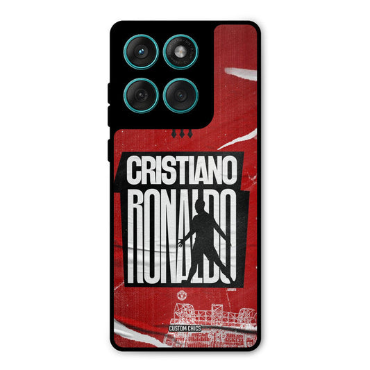 Ronaldo Red Paper Art Motorola Edge 60 Mobile Back Cover - Sports PrintShield Case