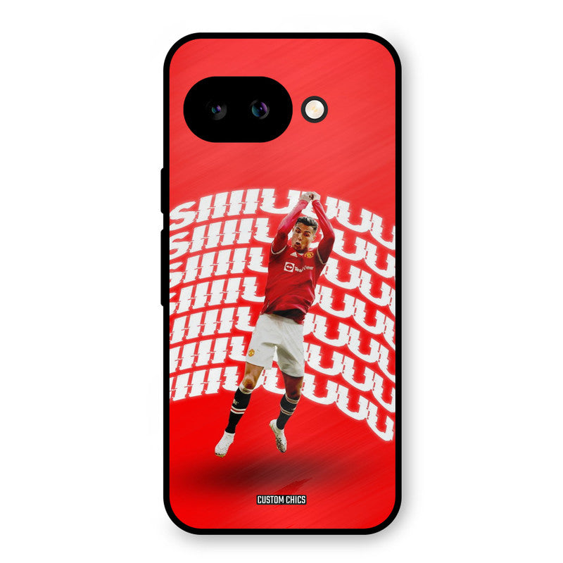 Ronaldo Shuuuuu Google Pixel 9A Mobile Back Cover - Sports PrintShield Case