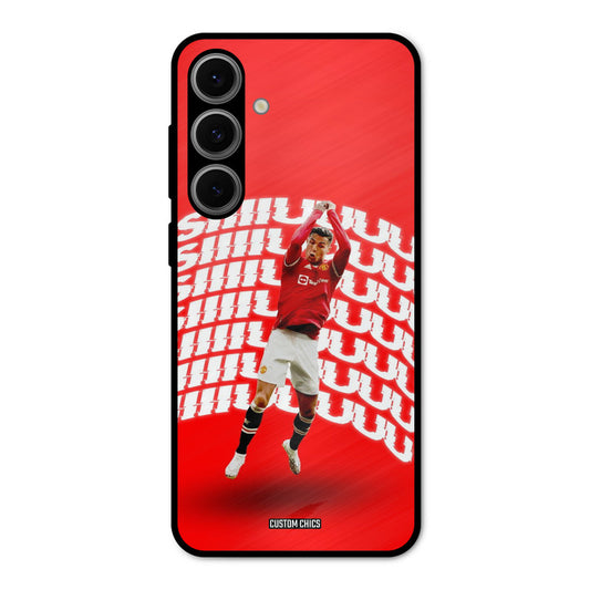 Ronaldo Shuuuuu Samsung Galaxy S24 Mobile Back Cover - Sports PrintShield Case