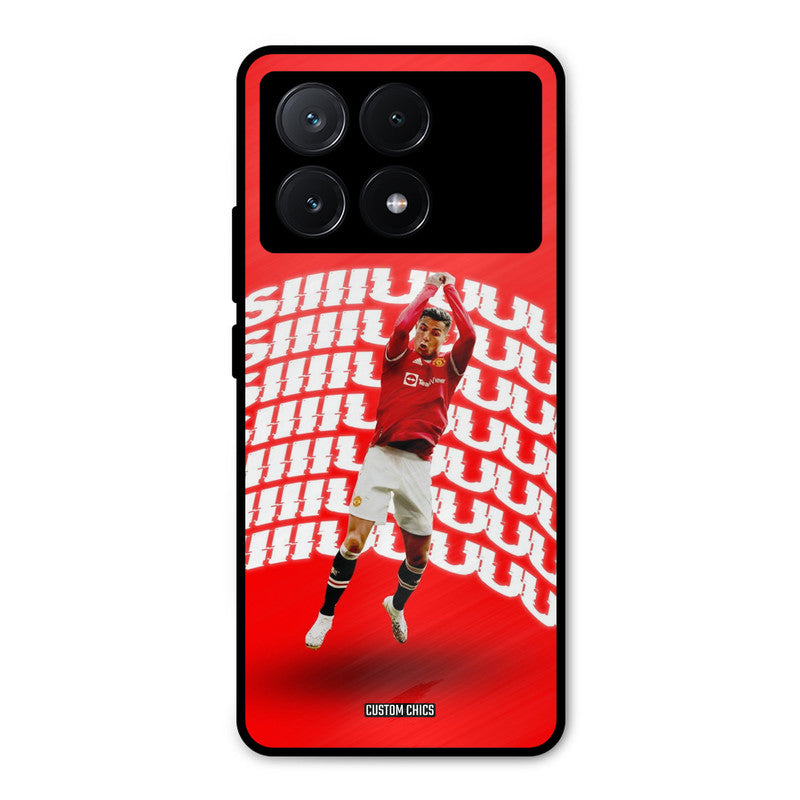 Ronaldo Shuuuuu Poco X6 Pro Mobile Back Cover - Sports PrintShield Case
