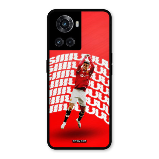 Ronaldo Shuuuuu OnePlus 10R Mobile Back Cover - Sports PrintShield Case