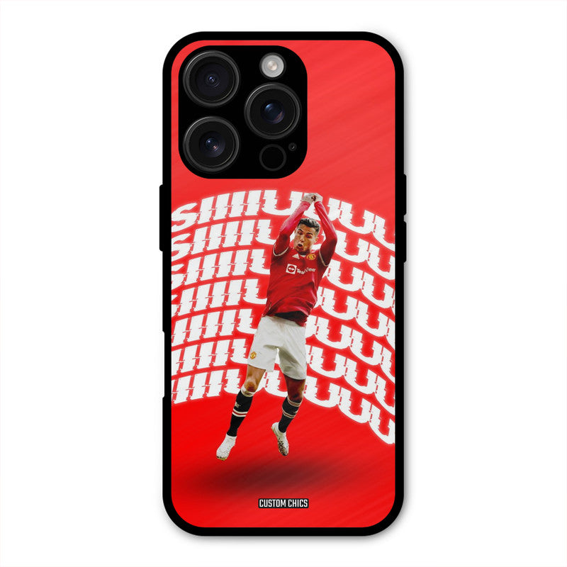 Ronaldo Shuuuuu  iPhone 16 Pro Max Mobile Back Cover - Sports PrintShield Case