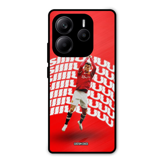 Ronaldo Shuuuuu Redmi Note 14 Mobile Back Cover - Sports PrintShield Case