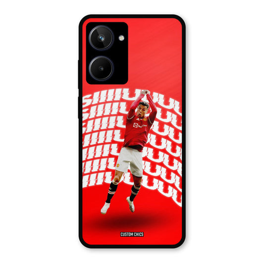 Ronaldo Shuuuuu Realme 10 Mobile Back Cover - Sports PrintShield Case