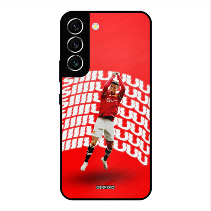 Ronaldo Shuuuuu Samsung Galaxy S22 Mobile Back Cover - Sports PrintShield Case