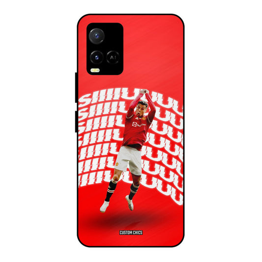 Ronaldo Shuuuuu Vivo Y33s Mobile Back Cover - Sports PrintShield Case