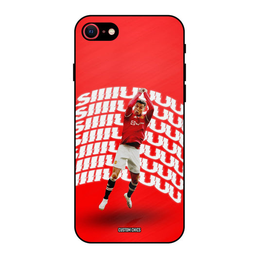 Ronaldo Shuuuuu iPhone SE 2020 Mobile Back Cover - Sports PrintShield Case