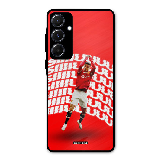 Ronaldo Shuuuuu Samsung Galaxy A55 5G Mobile Back Cover - Sports PrintShield Case