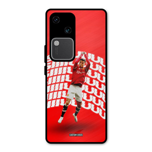 Ronaldo Shuuuuu Vivo V30 Mobile Back Cover - Sports PrintShield Case