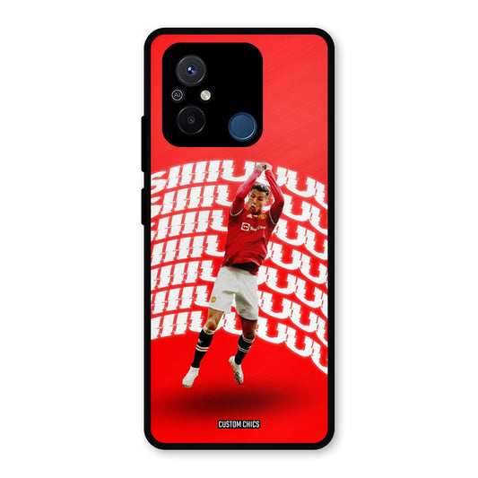 Ronaldo Shuuuuu Redmi 12c Mobile Back Cover - Sports PrintShield Case