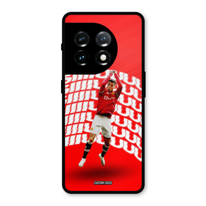 Ronaldo Shuuuuu OnePlus 11 Mobile Back Cover - Sports PrintShield Case