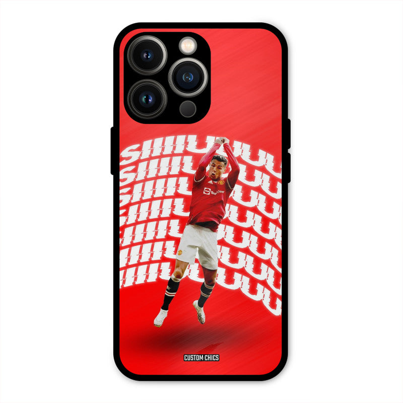 Ronaldo Shuuuuu  iPhone 13 Pro Mobile Back Cover - Sports PrintShield Case