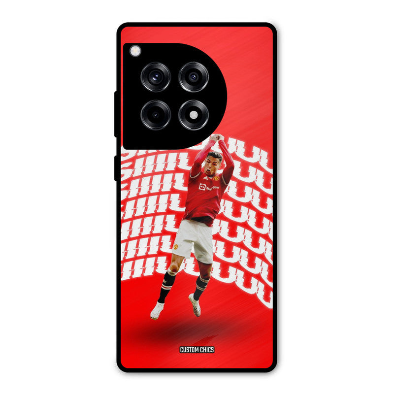 Ronaldo Shuuuuu OnePlus 12R Mobile Back Cover - Sports PrintShield Case